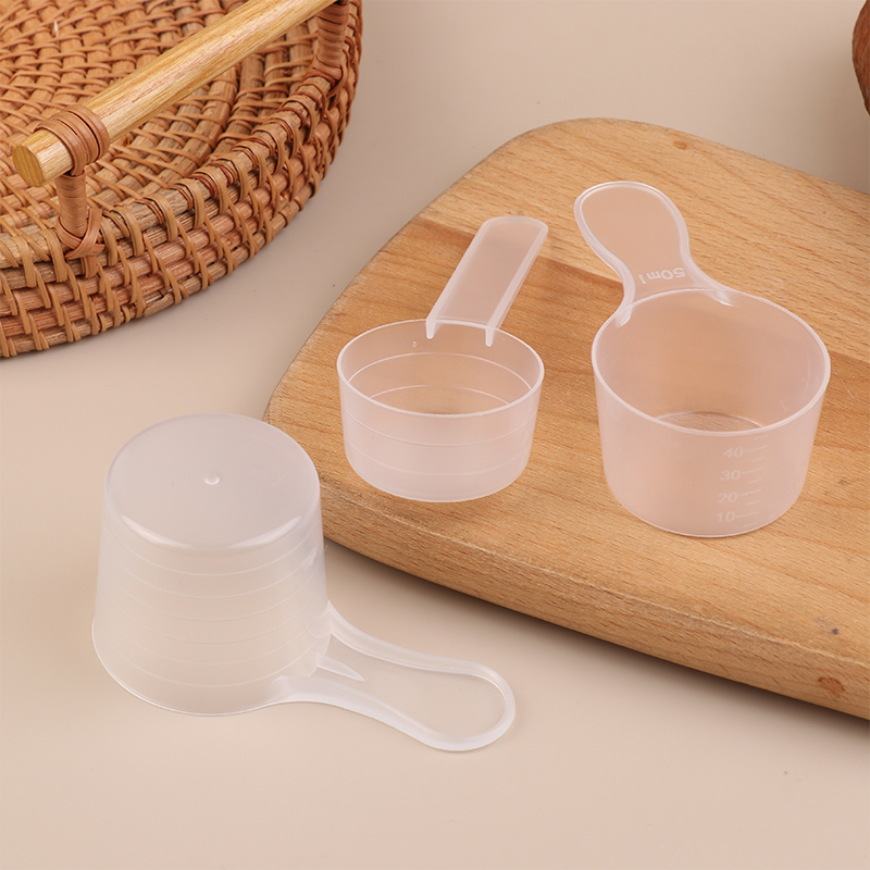 Baking Powder Kitchen - ช้อนตวงนมผงพลาสติกใส 10 ชิ้น ขนาด 15/25/30/35 กรัม