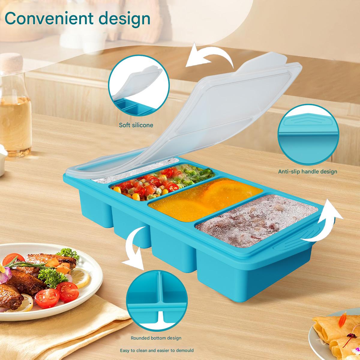 แม่พิมพ์น้ำแข็งซิลิโคนขนาดใหญ่ - Kitchen Baking Organization บทวิจารณ์และราคา