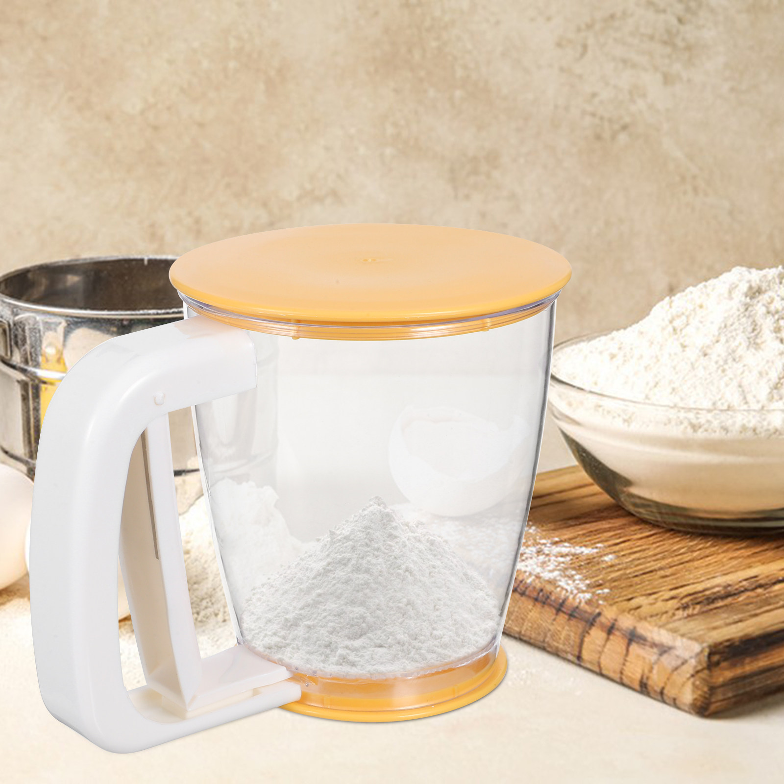 ตะแกรงร่อนแป้งแบบมือถือ 700 มล - Baking Powder Kitchen บทวิจารณ์และราคา