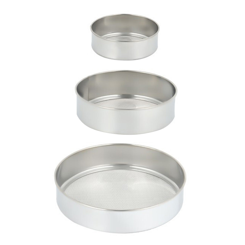 ชุดตะแกรงร่อนแป้งสแตนเลส 3 ชิ้ - Baking Powder Kitchen บทวิจารณ์และราคา
