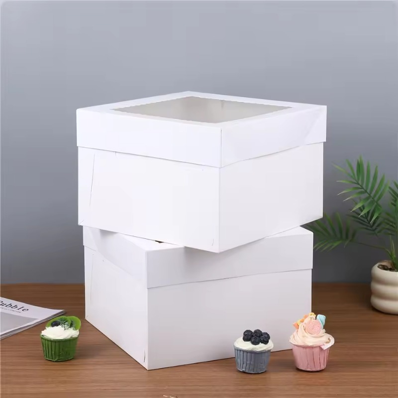 2/4/6PCS กล่องเบเกอรี่สีขาวพร้ - Kitchen Tools For Baking บทวิจารณ์และราคา