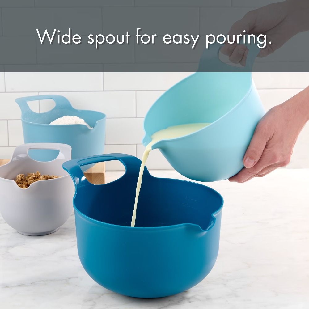 ชุดชามผสมพลาสติกแบบซ้อนได้ 4 ใ - Kitchen Baking Set บทวิจารณ์และราคา