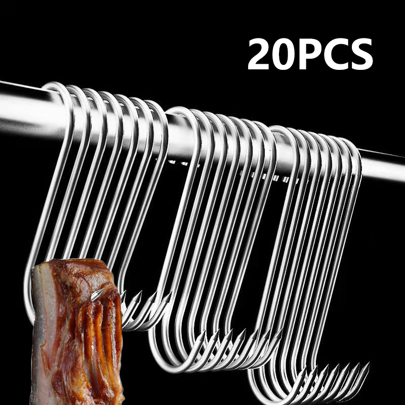สแตนเลส S-hook Pointed Tip Mea - Kitchen Baking Organization บทวิจารณ์และราคา