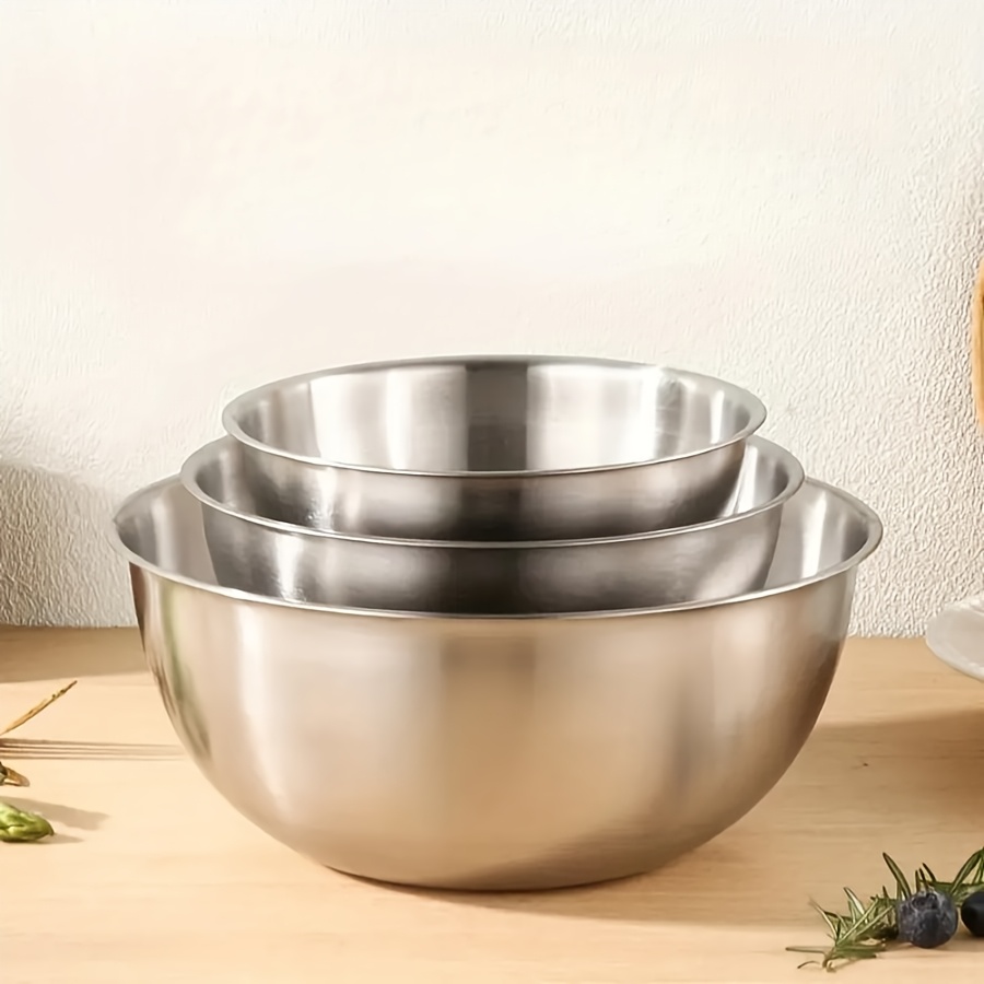 ชุดชามสลัดสแตนเลส 3 ชิ้น ชามผส - Kitchen Baking Set บทวิจารณ์และราคา